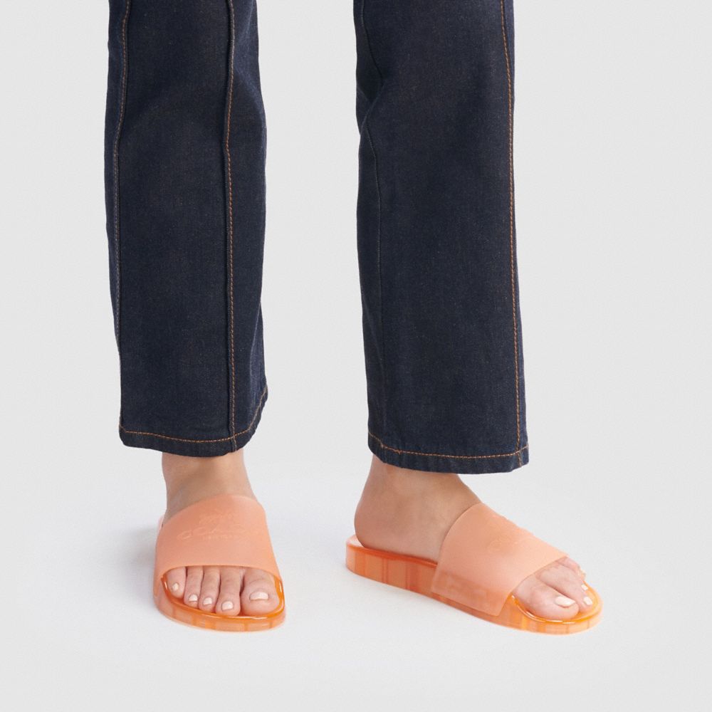 COACH®,Ulyssa Slide,Rubber,Slides,Pool,,Detail View