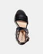 COACH®,ISABELA WEDGE,Leather,Black,Inside View,Top View