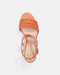 COACH®,ISABELA WEDGE,Leather,Candied Orange,Inside View,Top View
