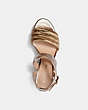 COACH®,ISABELA WEDGE,Leather,CHAMPAGNE,Inside View,Top View
