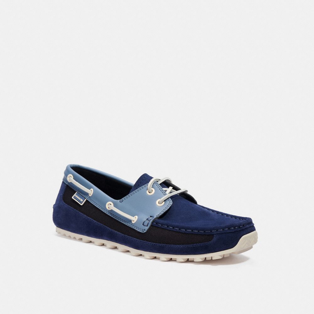 COACH®,BOAT SHOE,COBALT,Front View