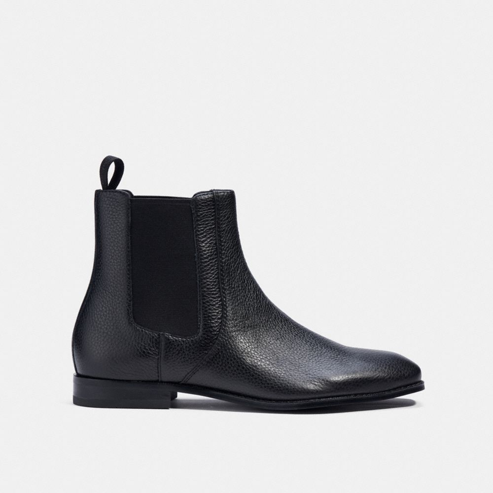 COACH®,GRAHAM CHELSEA BOOT,Black,Angle View
