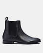 COACH®,GRAHAM CHELSEA BOOT,Pebbled Leather,Black,Angle View