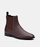 COACH®,GRAHAM CHELSEA BOOT,Pebbled Leather,Mahogany Brown,Front View