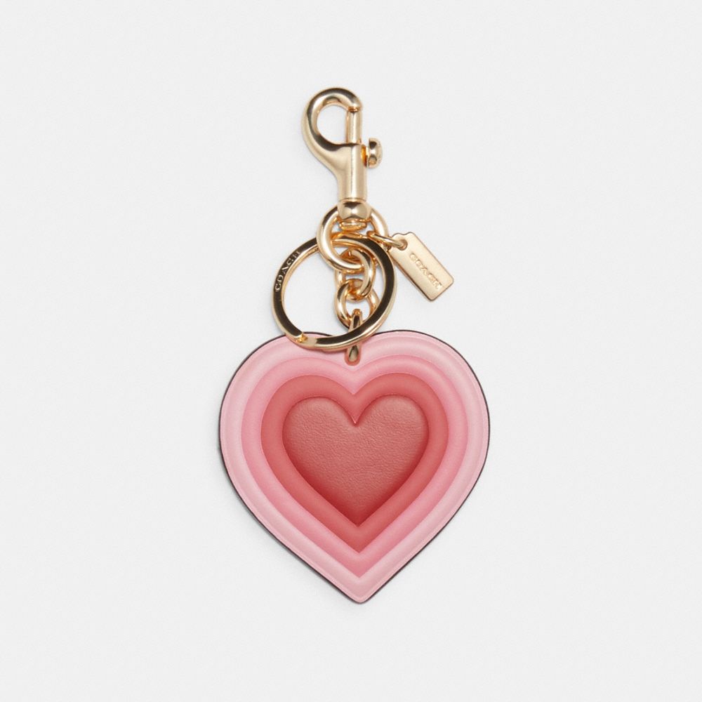 70's Heart Burst Bag Charm In Signature Canvas