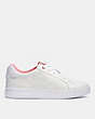 COACH®,CLIP LOW TOP SNEAKER,n/a,Optic White,Angle View