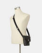 COACH®,TRACK SMALL FLAP CROSSBODY IN SIGNATURE CANVAS,Small,Gunmetal/Charcoal,Alternate View