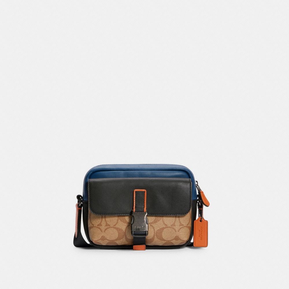 COACH® Outlet | Track Pouch Crossbody In Colorblock Signature Canvas