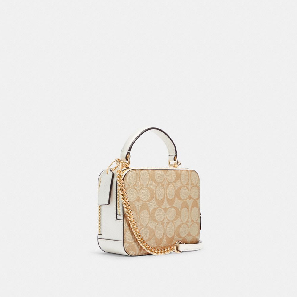 COACH Outlet Box Crossbody In Signature Canvas