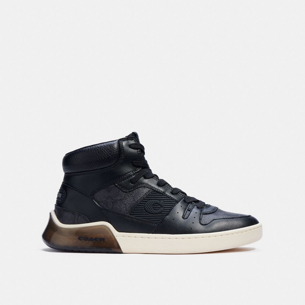 COACH® | Citysole High Top Sneaker In Signature Canvas