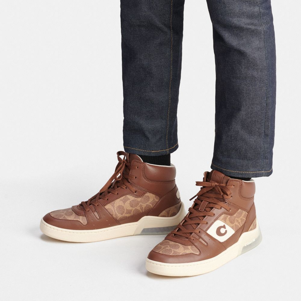 Men's coach high outlet top sneakers