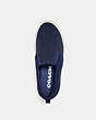 COACH®,CITYSOLE SKATE SLIP ON SNEAKER,Suede,COBALT,Inside View,Top View