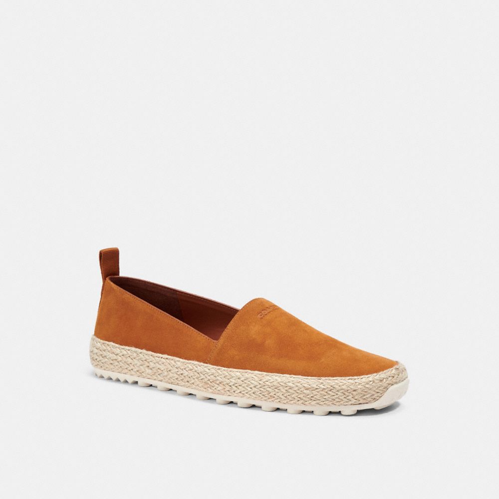 Leather-Trimmed Suede Espadrilles