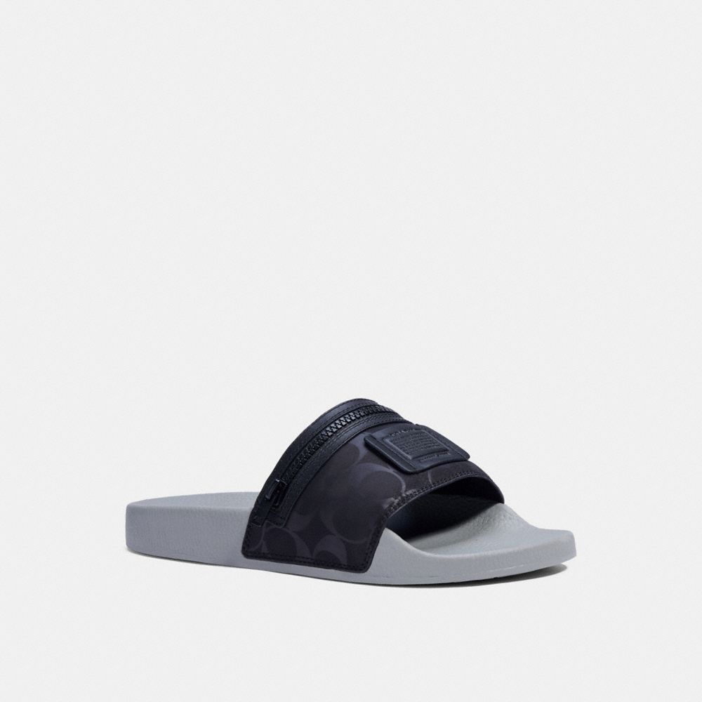 Slides with 2024 zipper pocket