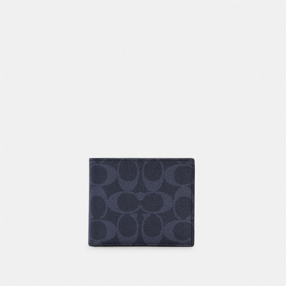 3 In 1 Wallet In Colorblock Signature Canvas