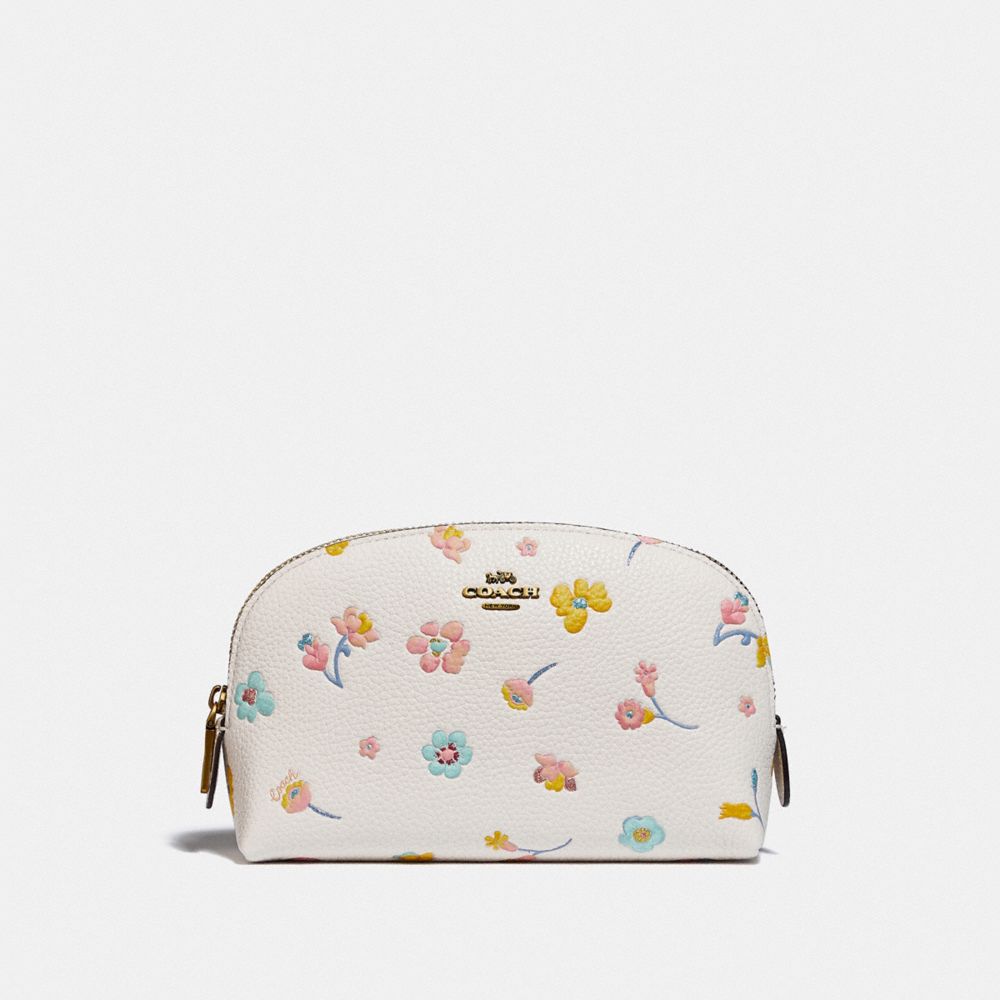 Cosmetic Case 17 With Watercolor Floral Print