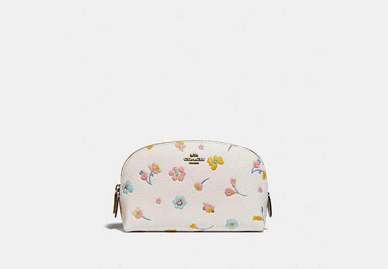 Cosmetic Case 17 With Watercolor Floral Print
