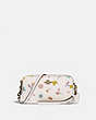 COACH®,KIRA CROSSBODY WITH WATERCOLOR FLORAL PRINT,Pebble Leather,Brass/Chalk Multi,Front View
