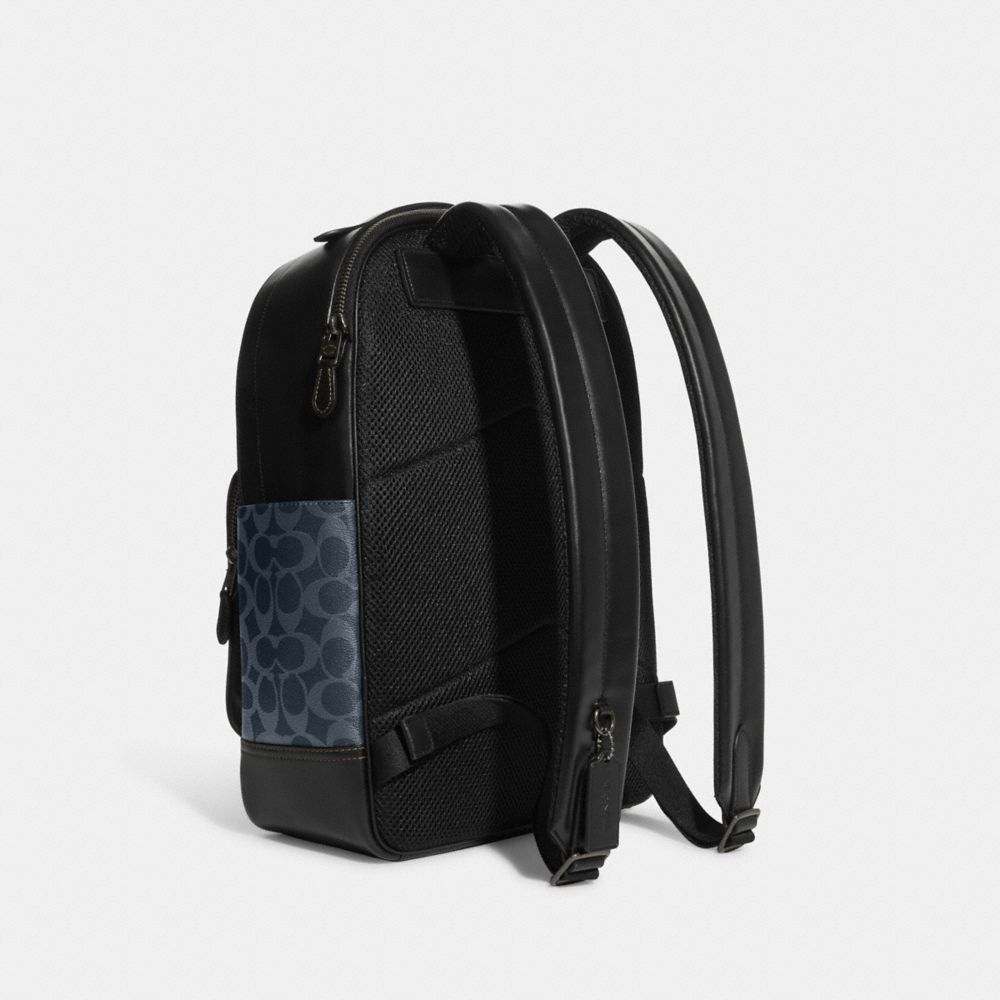 Graham Backpack In Signature Canvas With - COACH® Outlet