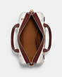 COACH®,ROWAN SATCHEL BAG WITH HEART FLORAL PRINT,n/a,Medium,Gold/Chalk Multi,Inside View,Top View