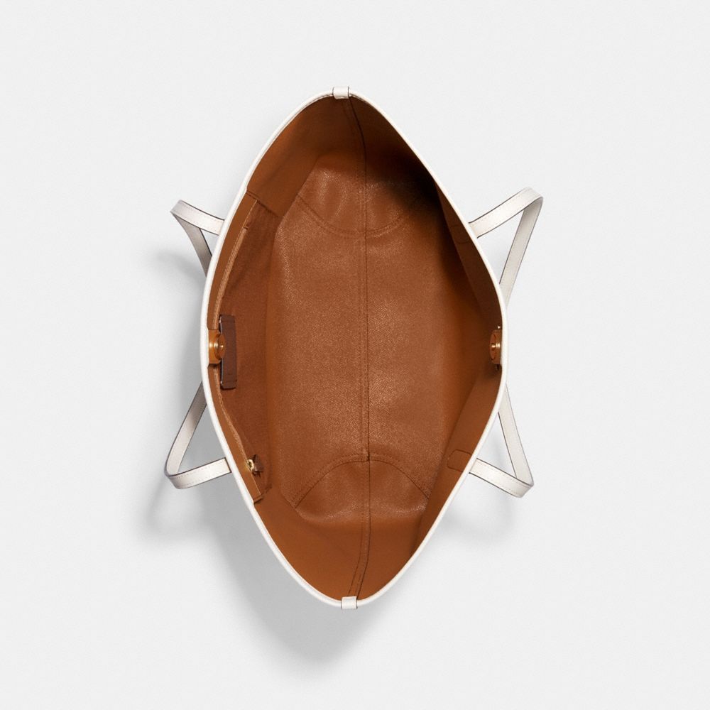 City Tote Bag With Lipstick Print