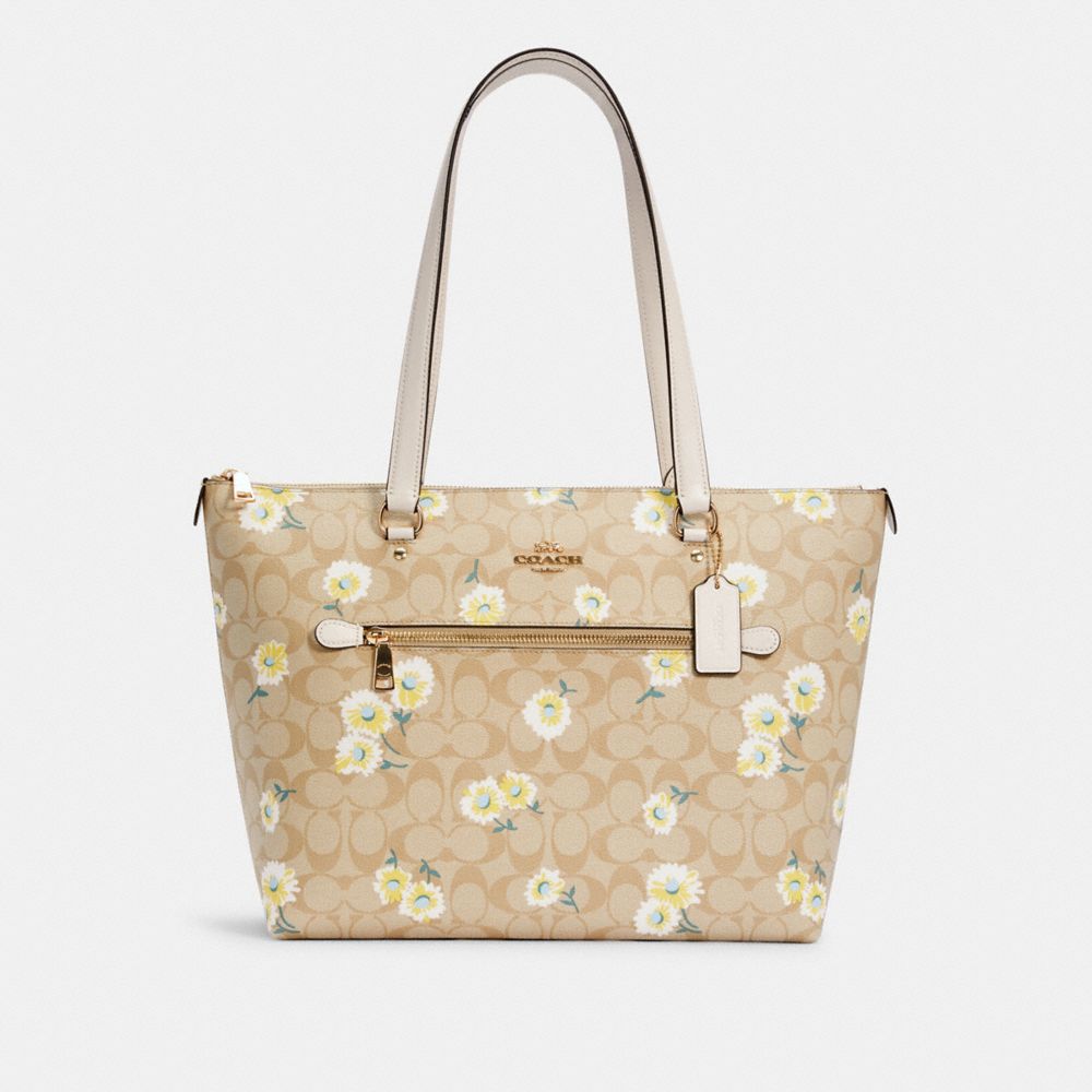 Daisy Print Clear Shoulder Bag With Inner Pouch