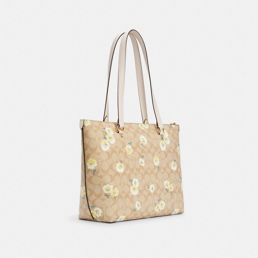 Daisy Print Clear Shoulder Bag With Inner Pouch