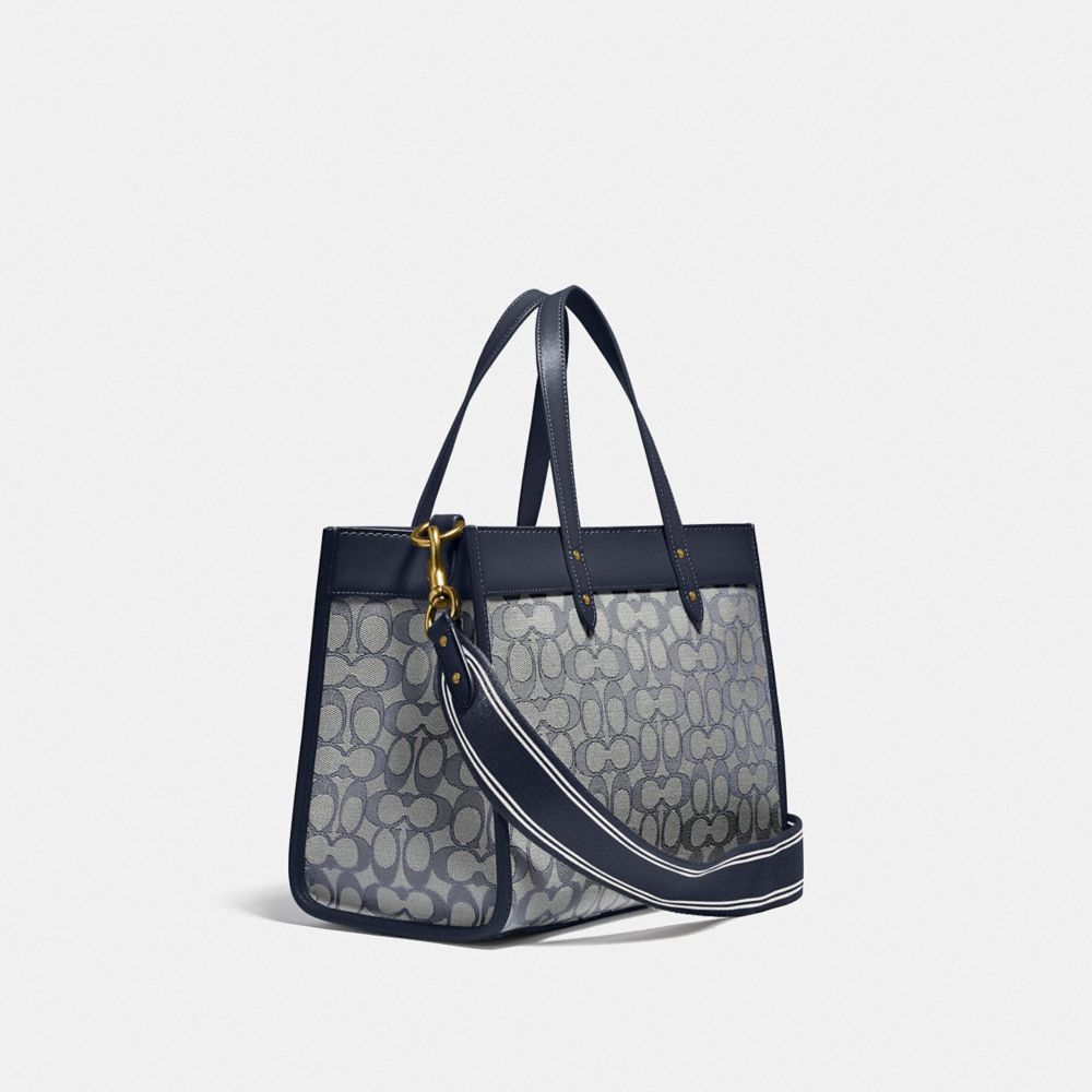 8993 COACH Field Tote 30 DENIM