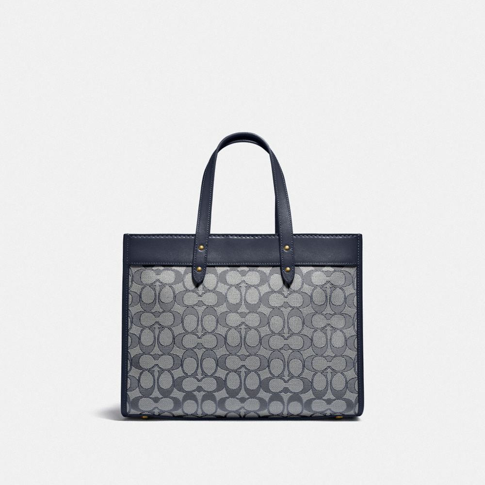 COACH Signature Jacquard Field Tote 30