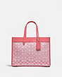 COACH®,FIELD TOTE 30 IN SIGNATURE JACQUARD,Signature Jacquard,Large,Brass/Taffy Taffy,Front View