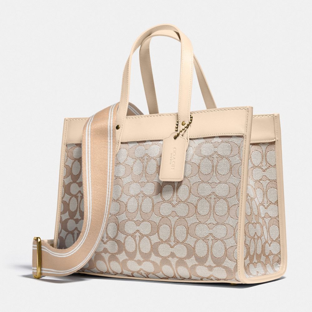 COACH®,Field Tote 30 In Signature Jacquard,,Closer View
