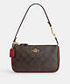 COACH®,NOLITA 19 IN SIGNATURE CANVAS,pvc,Small,Anniversary,Gold/Brown 1941 Red,Front View