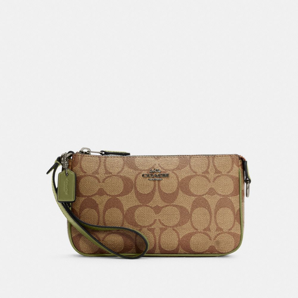 Coach+Nolita+19+In+Signature+Canvas+Disco+Star+Print+Wristlet+Purse+C7294  for sale online