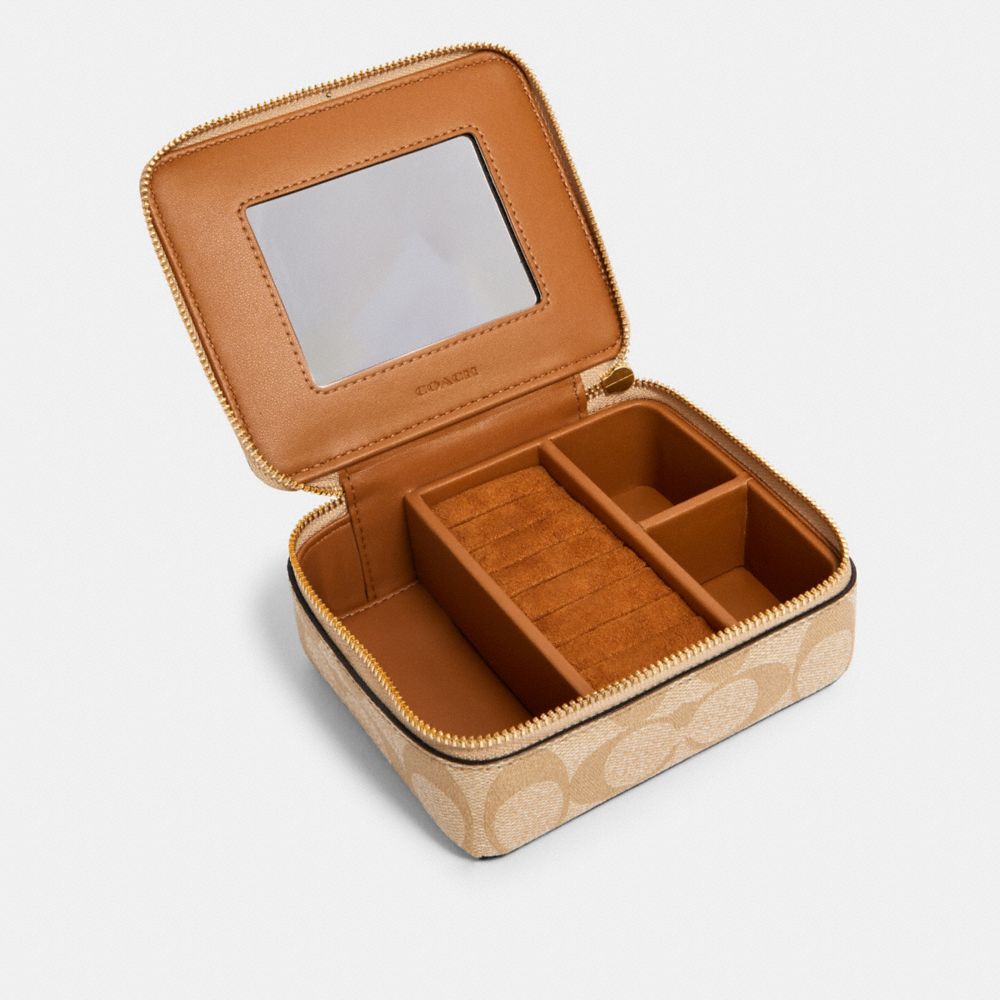 Canvas Square Jewelry Case