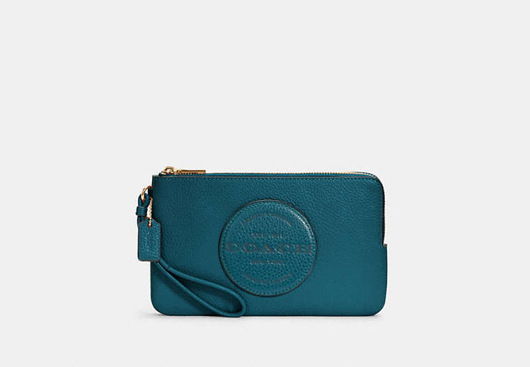 Dempsey Double Zip Wallet With Patch