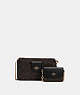COACH®,POPPY CROSSBODY WITH CARD CASE IN SIGNATURE CANVAS,Mini,Gold/Brown Black,Front View