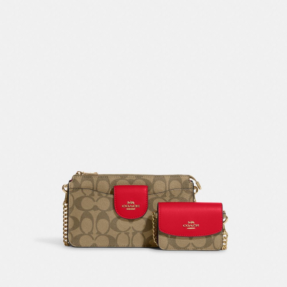 COACH® Outlet  Poppy Crossbody In Signature Canvas