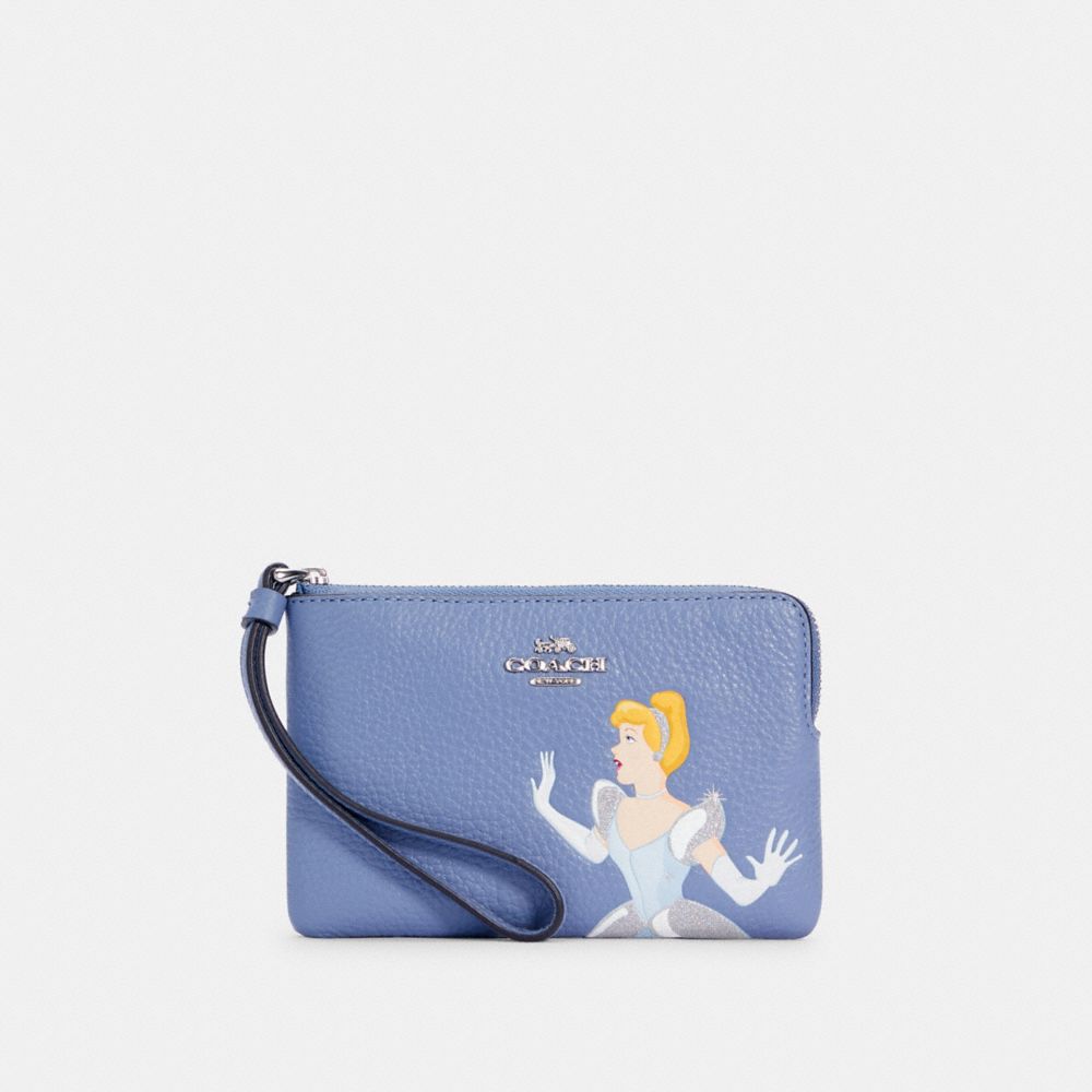 COACH® Outlet | Disney X Coach Corner Zip Wristlet With Cinderella