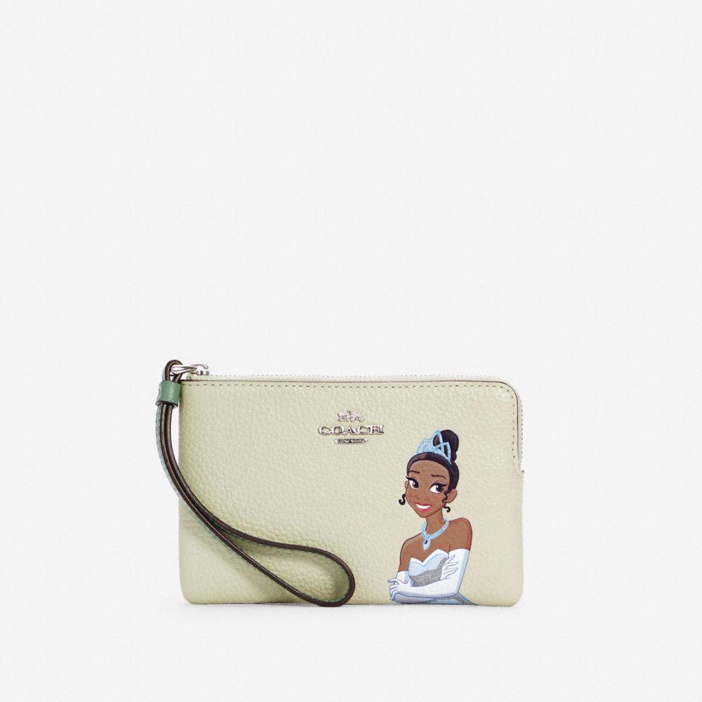 Disney X Coach Corner Zip Wristlet wallet Princess Collection