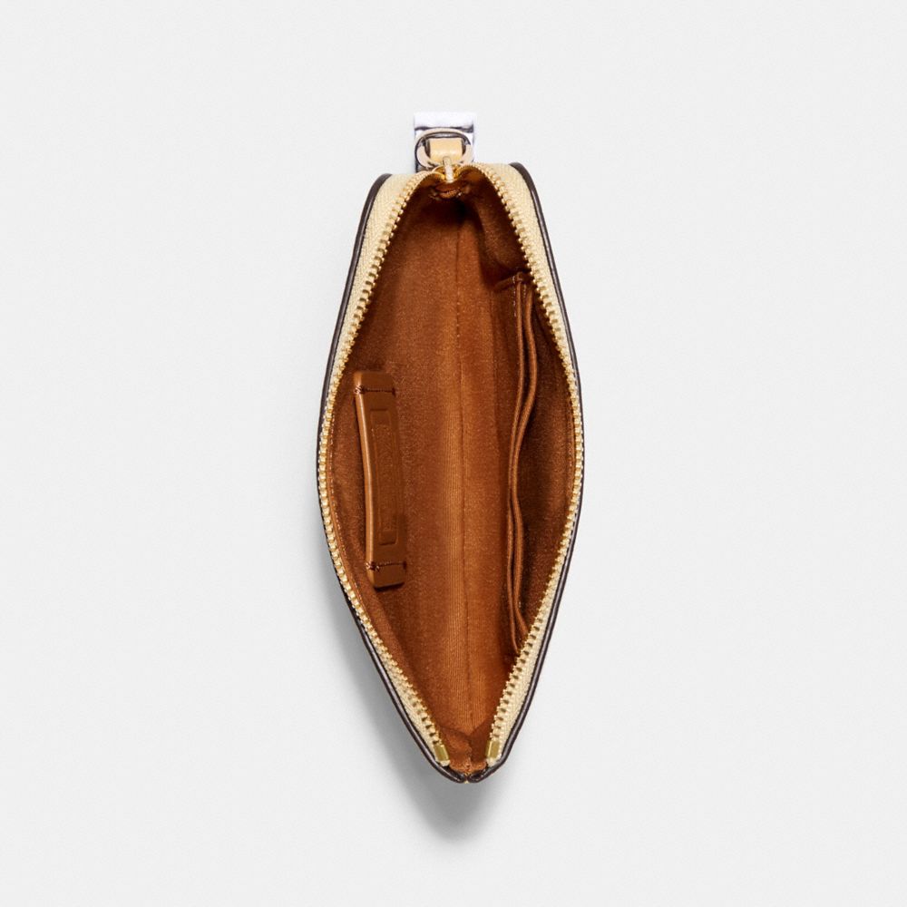 Disney X Coach Corner Zip Wristlet With Belle