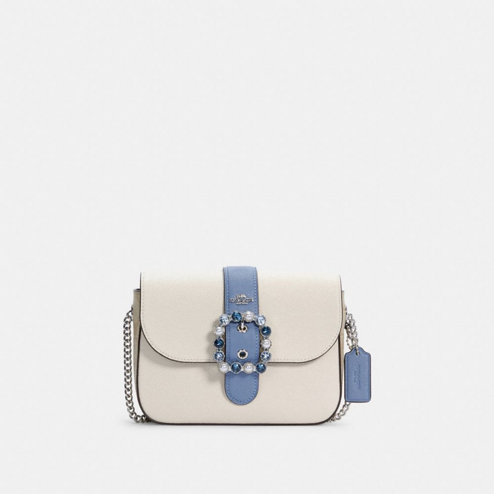 Leather crossbody bag Victoria Beckham Blue in Leather - 28752434