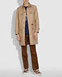 COACH®,TRENCH COAT IN ORGANIC COTTON AND RECYCLED POLYESTER,Organic Cotton,KHAKI,Scale View