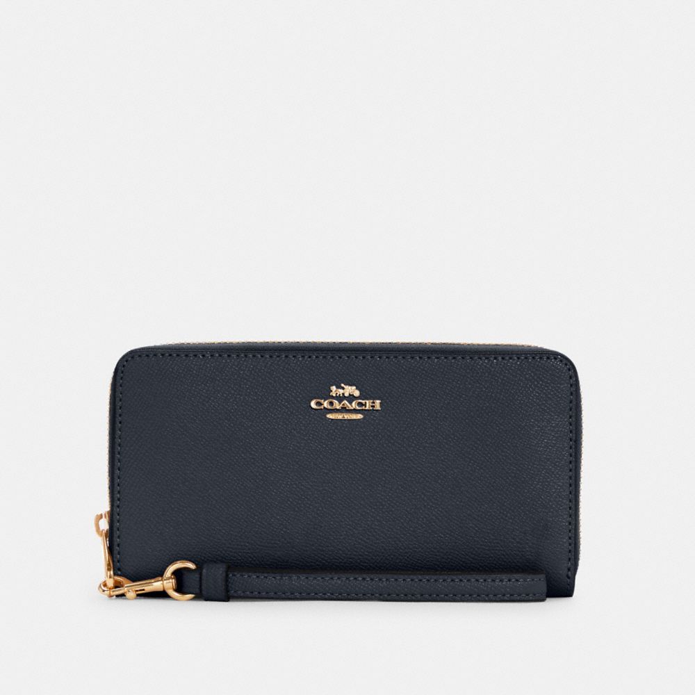 Coach wallet zip online around