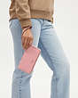 COACH®,LONG ZIP AROUND WALLET,Leather,Gold/Light Blush,Detail View