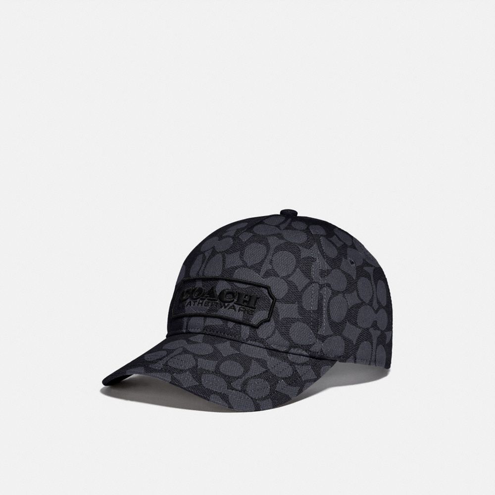 Coach signature hot sale hat