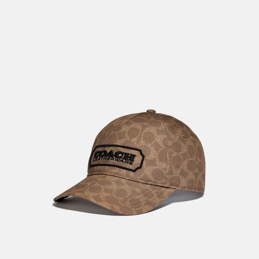 COACH®,Signature Baseball Cap,,Front View