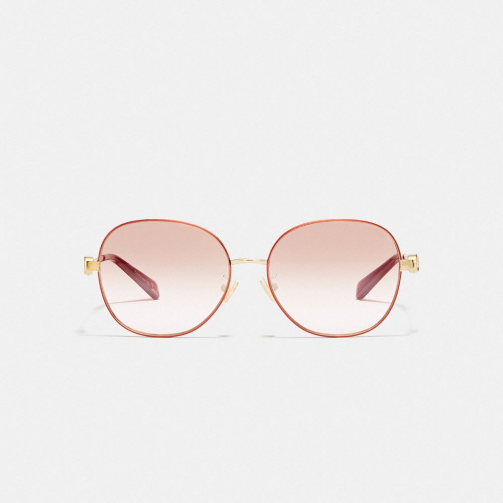 Lunar New Year Wire Frame Round Sunglasses