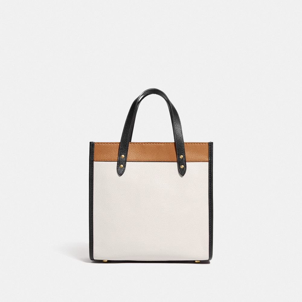 COACH®,Field Tote 22 In Colorblock With Coach Badge,,Back View