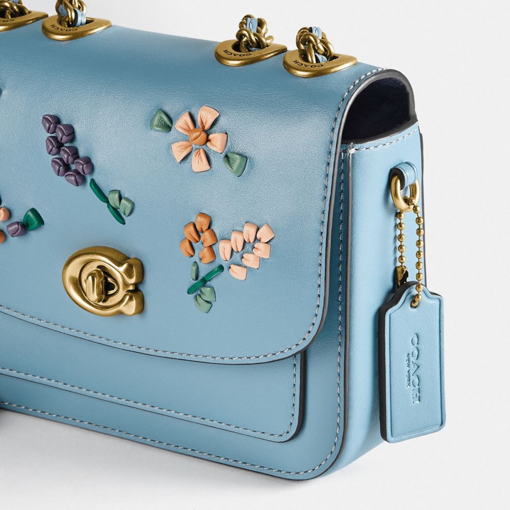 Coach floral embroidered bag hot sale