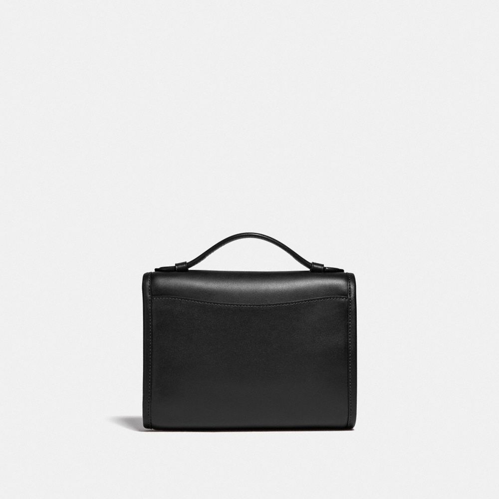 COACH®,キップ ターンロック クロスボディ,ボディバッグ&斜めがけバッグ,ﾌﾞﾗｽ/ﾌﾞﾗｯｸ